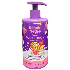 Tulipan Negro Body Lotion with Pump Top 400ml Candy Fantasy  Tulipan Negro Body Lotion with Pump Top 400ml Candy Fantasy