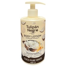 Tulipan Negro Body Lotion with Pump Top 400ml Coco Pure White Tulipan Negro Body Lotion with Pump Top 400ml Coco Pure White