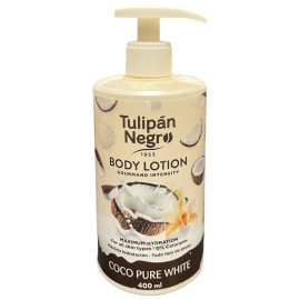 Tulipan Negro Body Lotion with Pump Top 400ml Coco Pure White Tulipan Negro Body Lotion with Pump Top 400ml Coco Pure White