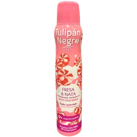 Tulipan Negro Deodorant Spray 200ml - Strawberries and Cream Tulipan Negro Deodorant Spray 200ml - Strawberries and Cream