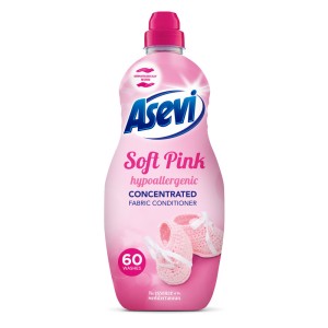 Asevi Concentrated Fabric Softener Hypoallergenic Soft Pink (Talco Rosa) 60 Wash