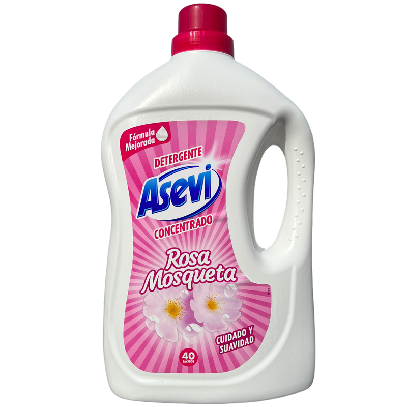 Asevi Detergent Wash Gel Rosa Mosqueta 40 Washes 2.4 Litre Concentrated