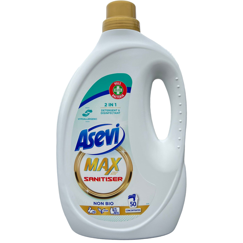 Asevi Detergent Wash Gel Max Hygiene Concentrated 47 Wash 2.8L