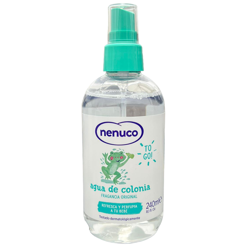 Nenuco Agua de Colonia 8.1 oz Spray Cologne & 2 Para Mi Bebe Soap Bars 3.5  oz