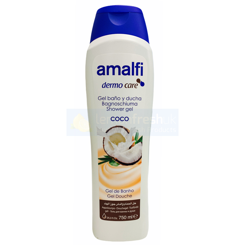 Amalfi Shower Gel 750ml Coconut Lemon Fresh UK Ltd