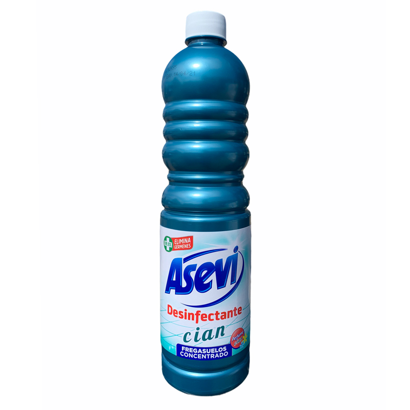 Asevi Floor Cleaner Concentrated Disinfectant - 1L - Blue Cian