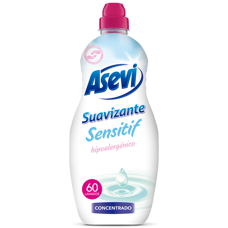 Asevi Fabric Softener Hypoallergenic Sensitive 1.5L Lemon Fresh UK