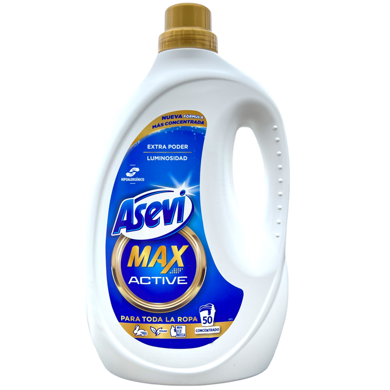 Asevi Detergent Wash Gel Max Active Concentrated 50 Wash 2.5L