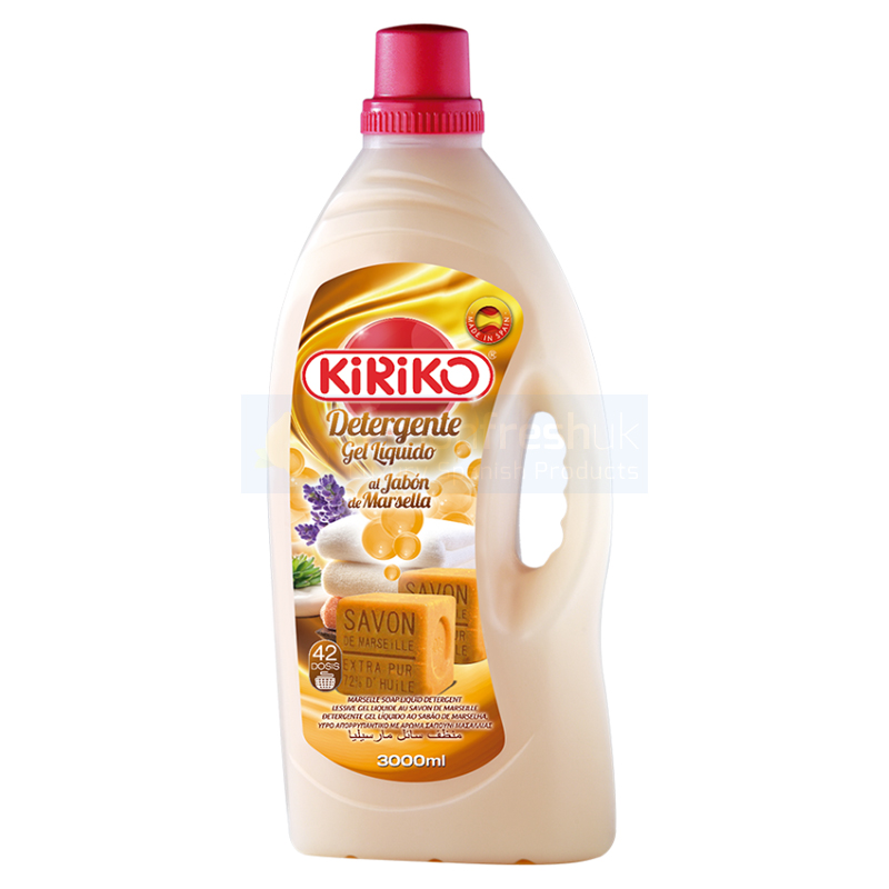 Kiriko Laundry Detergent - Jabon De Marsella - 3 Litre - 42 Wash