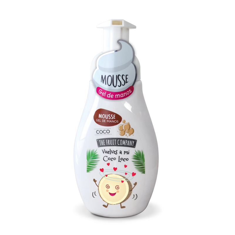 The Fruit Company Hand Soap Mousse with Pump Top 250ml - Coconut