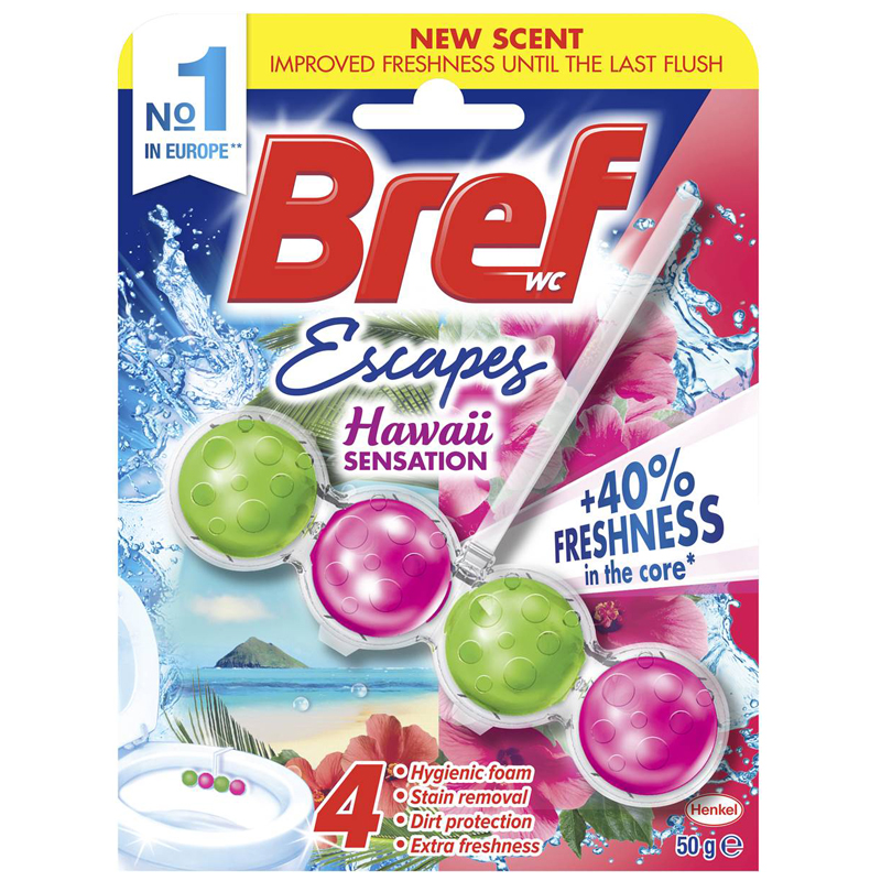 Bref WC Double Perfume Toilet Clip-on - 1 Case - 10 Units