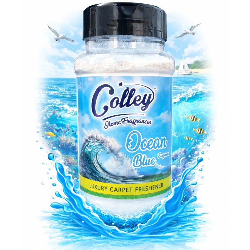 Colley Home Fragrances - Carpet Freshener Powder 500g - Ocean Blue