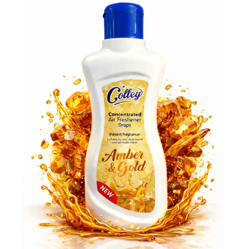 Colley Concentrated Air Freshener Drops 200ml - Amber & Gold