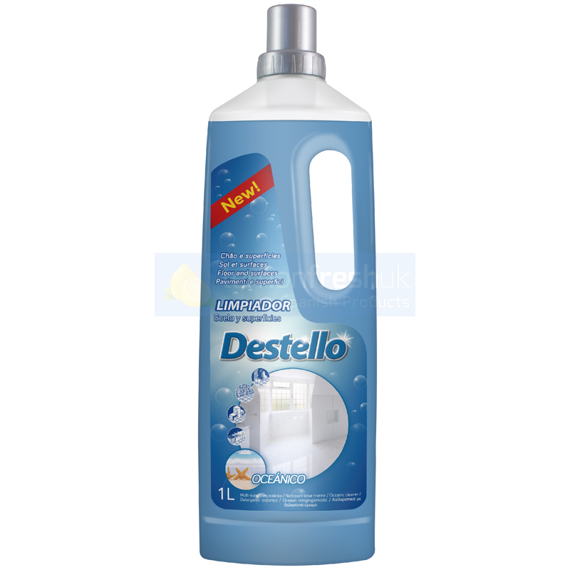 Destello Concentrated Floor & Surface Cleaner 1L - Oceano