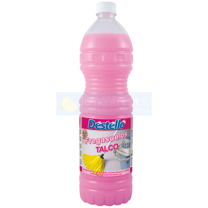 Destello Floor Cleaner Talco Rosa 1.5L Lemon Fresh UK Ltd