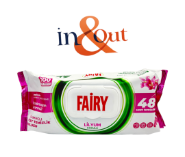 Fairy Anti-bacterial Wipes 100pk - Lily Fairy Anti-bacterial Wipes 100pk - Lily