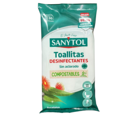 Sanytol Disinfectant Multisurface Wipes - 30 Pack