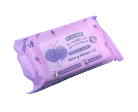 The Fruit Company Scented Hand Wipes 70% Alcohol - Blackberries - 1 Case - 24 Units
