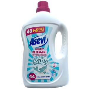 Asevi Laundry Detergent Wash Gel 44 Wash - Baby - 1 Case - 5 Units