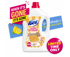Asevi Laundry Detergent Wash Gel 44 Wash - Marseille - 1 Case - 5 Units (WIGIG) Asevi Laundry Detergent Wash Gel 44 Wash - Marseille - 1 Case - 5 Units (WIGIG)