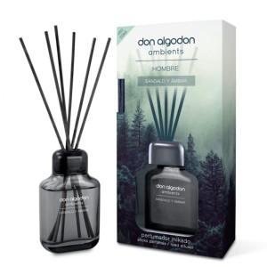 Don Algodon Hombre Amber & Sandalwood Reed Diffuser - 1 Case - 8 Units 