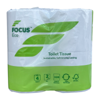 Focus Eco 2 Ply Toilet Paper 4 Pack - 1 Case - 9 Units