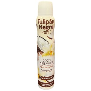 Tulipan Negro Deodorant Spray 200ml Coco Pure White - 1 Case - 12 Units