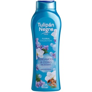 Tulipan Negro Shower Gel 650ml Bergamota & Cedro - 1 Case - 12 Units