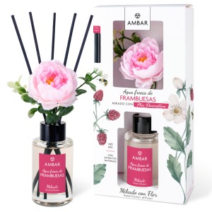 Ambar Fresh Reed Diffuser 75ml - Raspberries - 1 Case - 10 Units 