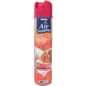 Romar Air Freshener  Spray Can Vertical 300ml - Talco - 1 Case - 8 Units