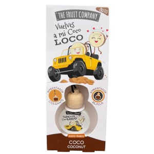 The Fruit Company Car Air Freshener Coconut - 1 Case - 14 Units