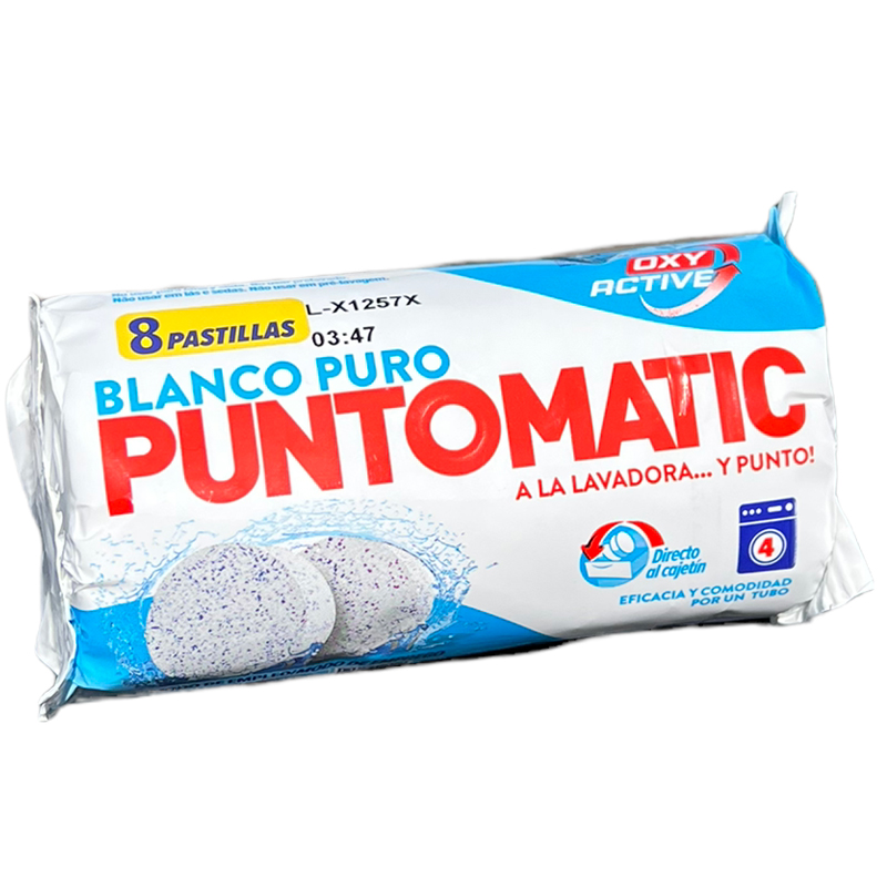 Puntomatic Wash Tablets for White Clothes - 1 Case - 28 Units