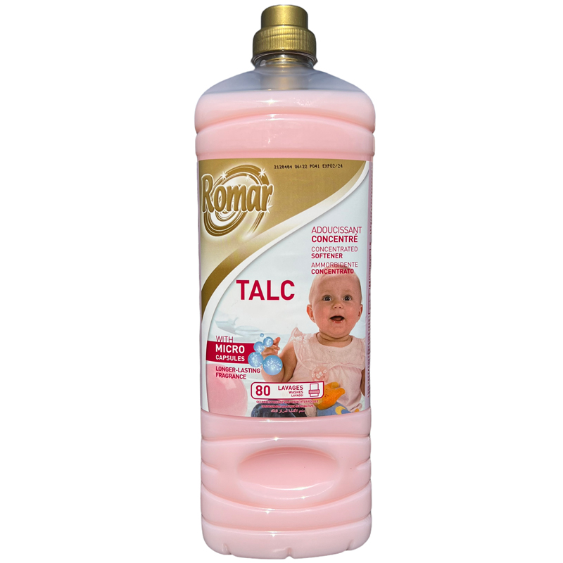 Romar Fabric Softener 2L - Talco - 1 Case - 6 Units