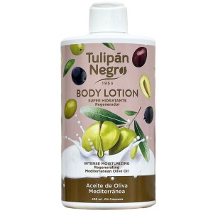 Tulipan Negro Body Lotion 400ml Mediterranean Olive Oil - 1 Case - 6 Units 