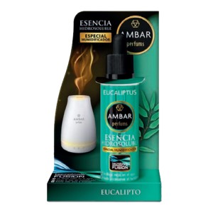 Ambar Essential Oil for Diffuser 50ml - Eucalyptus - 1 Case - 12 Units