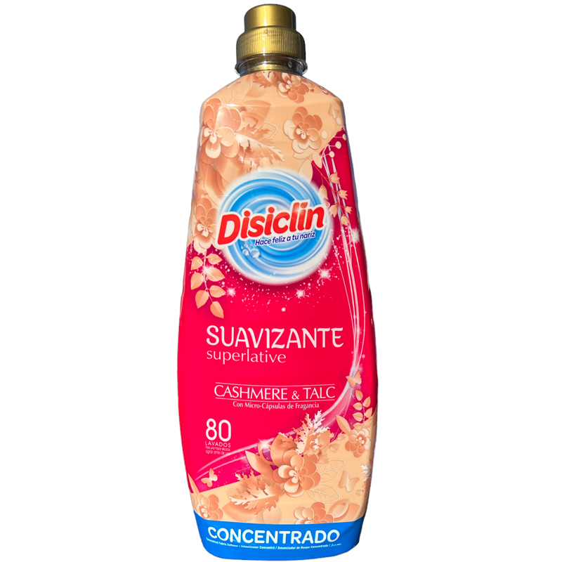 Disiclin Super Concentrated 80 Wash Fabric Softener - Cashmere & Talc - 1 Case - 10 Units