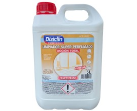 Disiclin Floor Cleaner Super Perfumed 5 Litre - Gold - 1 Case - 4 Units
