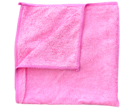 Microfibre Polyester Cloths - Pink - 1 Case - 10 Units
