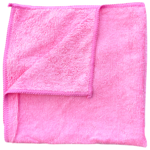 Microfibre Polyester Cloths - Pink - 1 Case - 10 Units