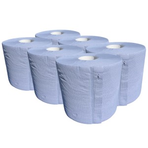 Quality Centrefeed Blue Roll 2-Ply 120m - 1 Case - 6 Units