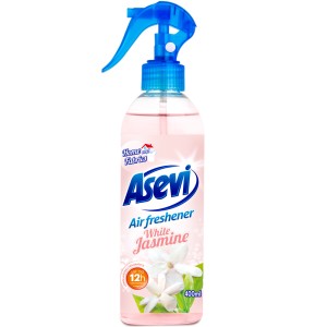 Asevi Air and Fabric Spray White Jasmine 400ml - 1 Case - 12 Units