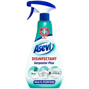 Asevi Gerpostar Plus Disinfectant Multipurpose Spray 750ml - 1 Case - 12 Units