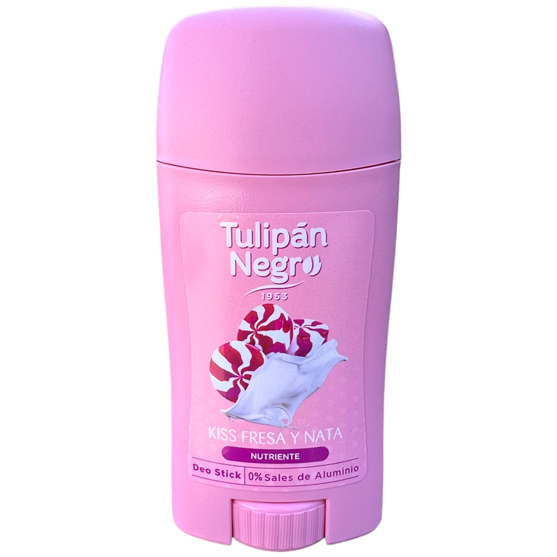 Tulipan Negro Deodorant Stick 50ml Strawberries & Cream - 1 Case - 12 Units 