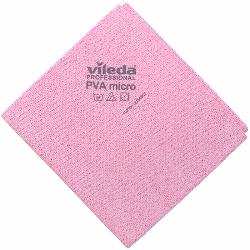 Vileda Professional PVAmicro Cloth Red - 1 Case - 5 Units 