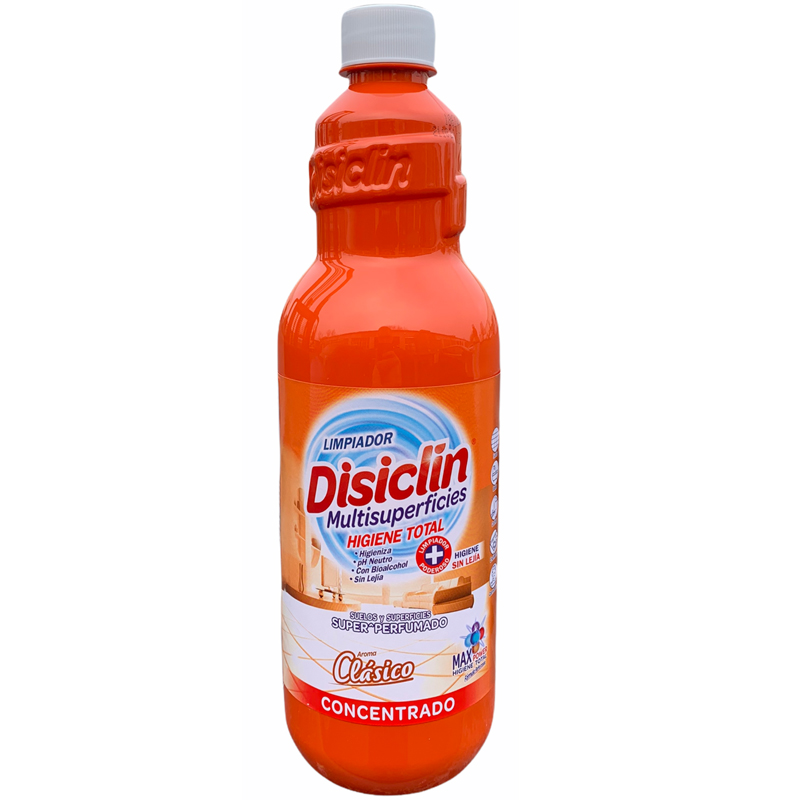 Disiclin Concentrated Floor & Multipurpose Cleaner 1 Litre - Classic Orange - 1 Case - 12 Units
