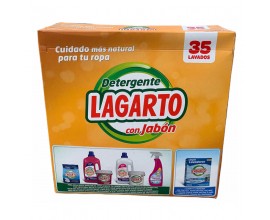 Lagarto Washing Detergent Powder with Soap 35 Wash - 1 Case - 4 Units