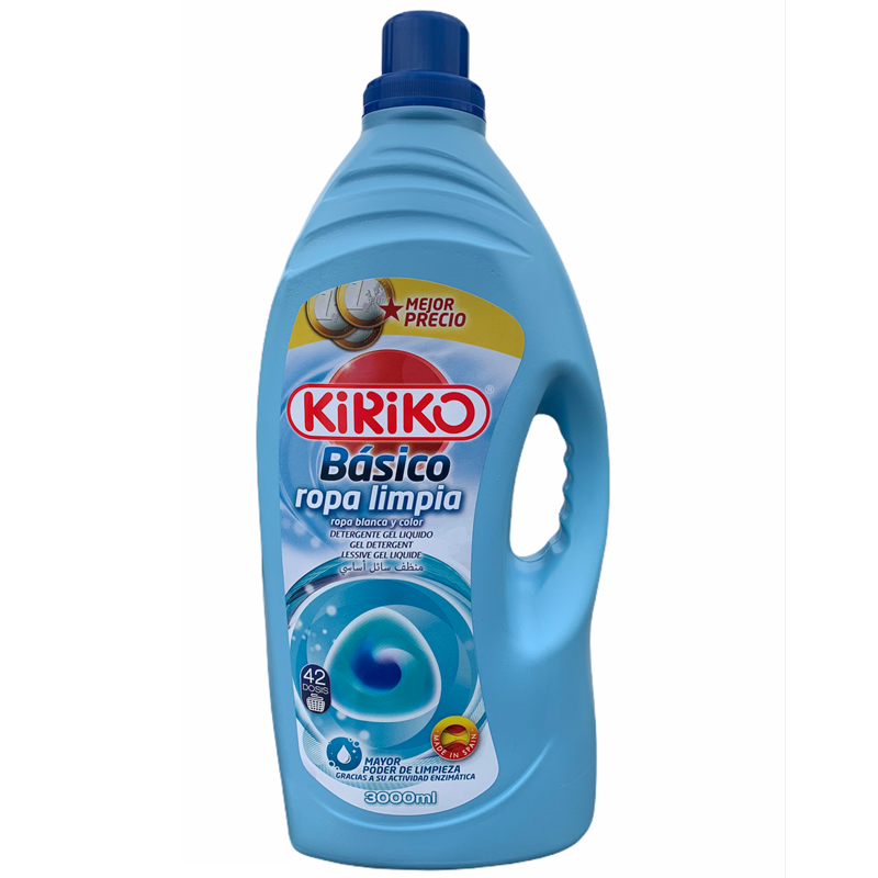 Kiriko Laundry Detergent Ropa Limpia 3L - 1 Case - 4 Units