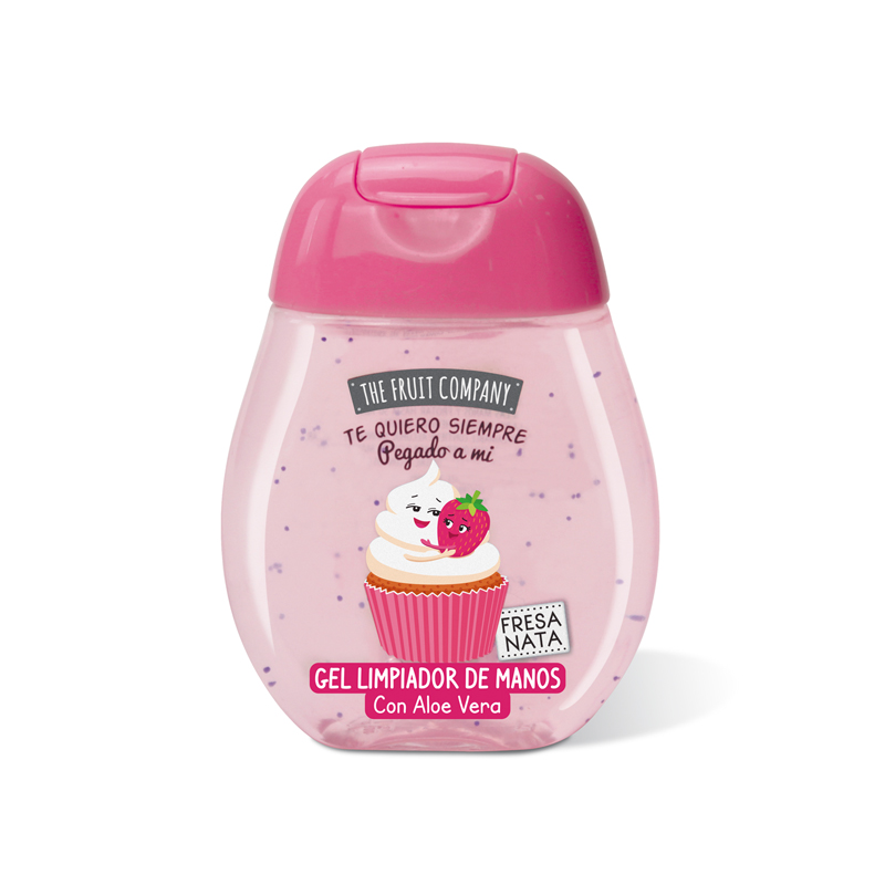 The Fruit Company Pocket Hand Sanitiser - Strawberries & Cream - 1 Case - 14 Units