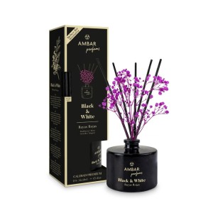 Ambar Black & White Collection - Reed Diffuser 40ml - Red Berries - 1 Case - 12 Units