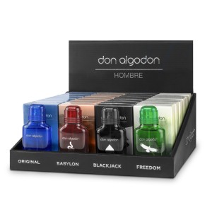 Don Algodon POS Shelf Stand Mens Aftershaves 30ml - Includes 24 Units Mixed Scents inc Testers
